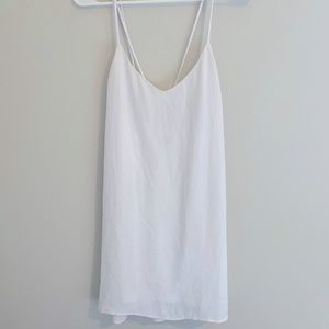 Show Me Your Mumu white Crisscross strap mini dress